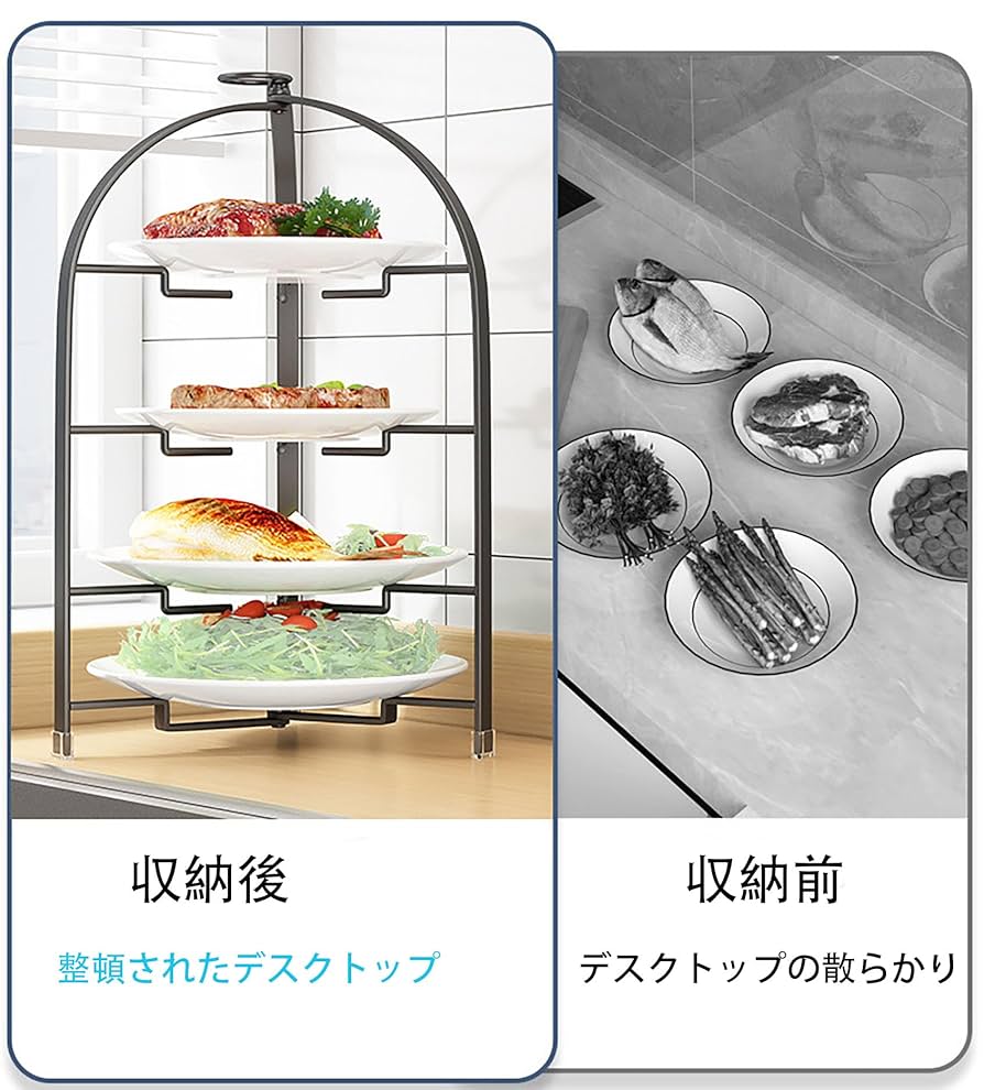 Amazon｜ケーキスタンド 折りたたみ ハイティースタンド 3段/4段